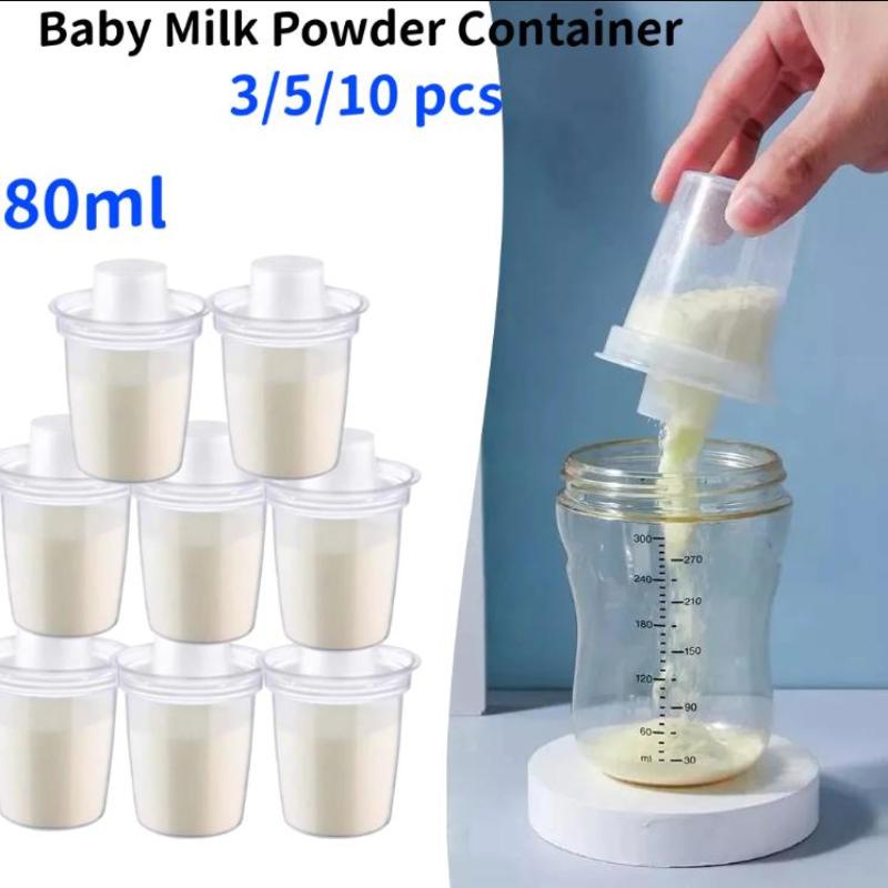 Baby Products Storage Box - 新製品-1セット 80ML ベビーミルクパウダーディスペンサー ポータブルベビーフード収納ボックス ベビーディスペンサー 事前計量パウダーボックス