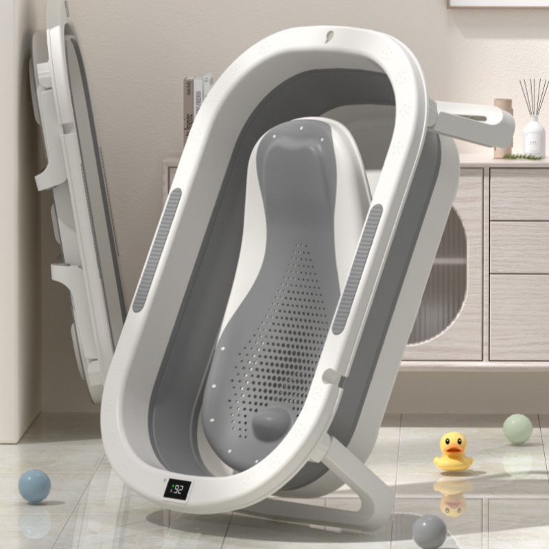 Baby Products Newborn - ベビーバス浴槽 温水浴槽 折りたたみ式幼児用浴槽 座って寝るタイプ 幼児用家庭用バスルーム用品