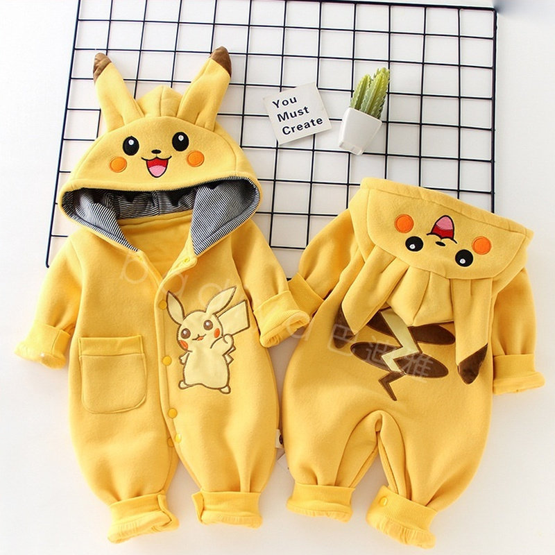 Baby Products Newborn - 漫画ポケットモンスターベビーパジャマ新生児かわいい冬長袖子供ロンパース服赤ちゃん幼児の服カバーオールギフト