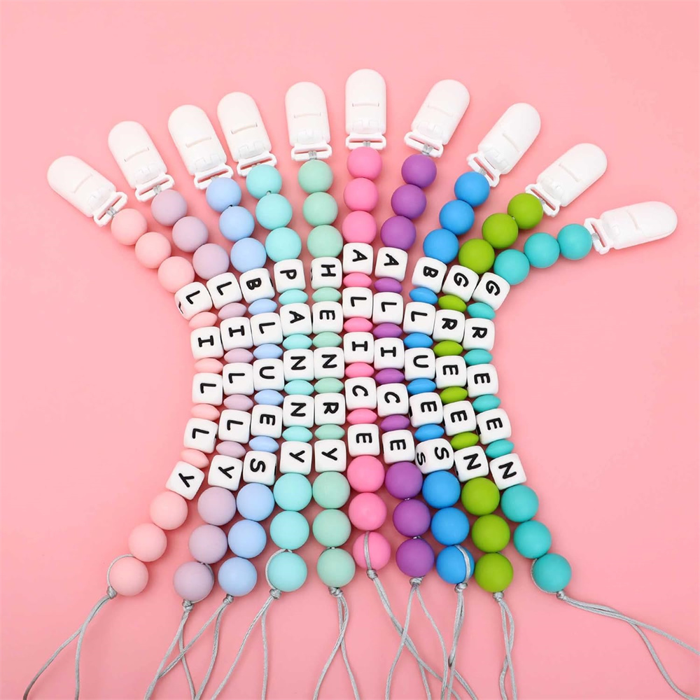 2 個ベビーおしゃぶりホルダーパーソナライズされた名前カスタ - Baby Products のレビューと価格