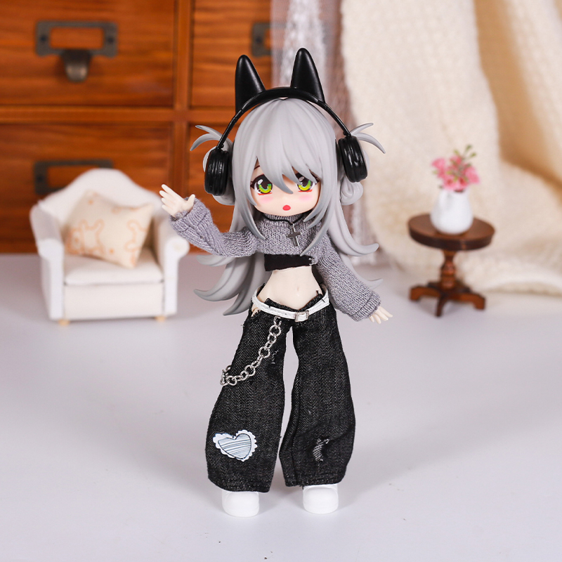 Bjd 人形服ストリートファッション気質ジーンズベストセータ - Baby Product のレビューと価格