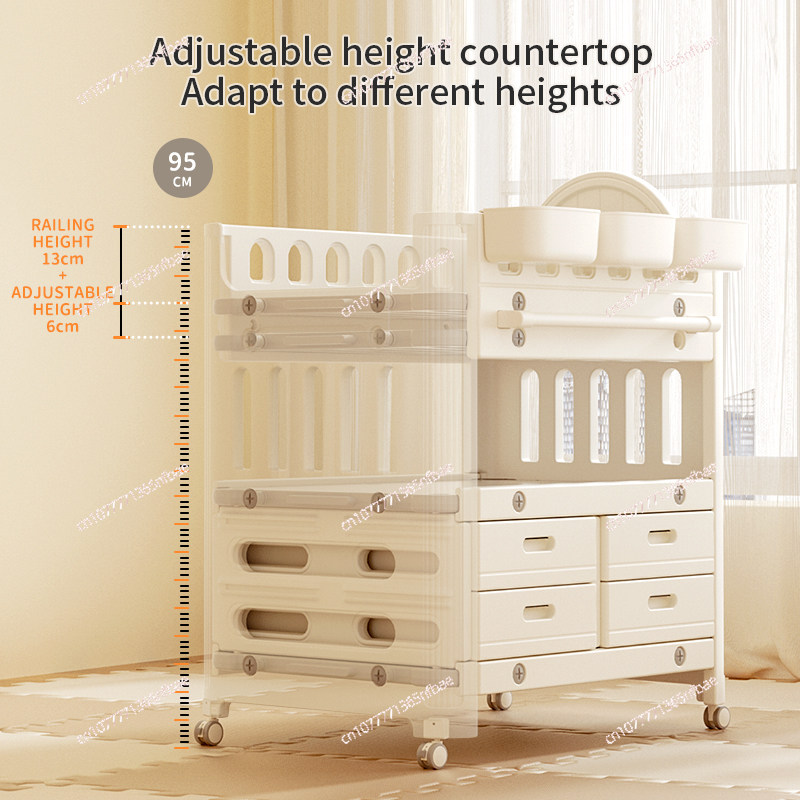 2in1ベビー多機能ケアテーブル、ベージュクリーム色のプラス - Baby Products Storage Box のレビューと価格