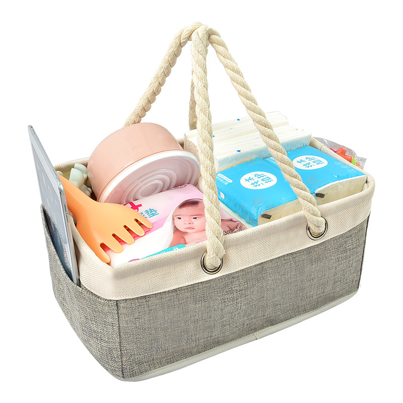 多機能ハンドヘルド収納バッグ、オリジナル工場製ホームジュート - Baby Products Storage Box のレビューと価格