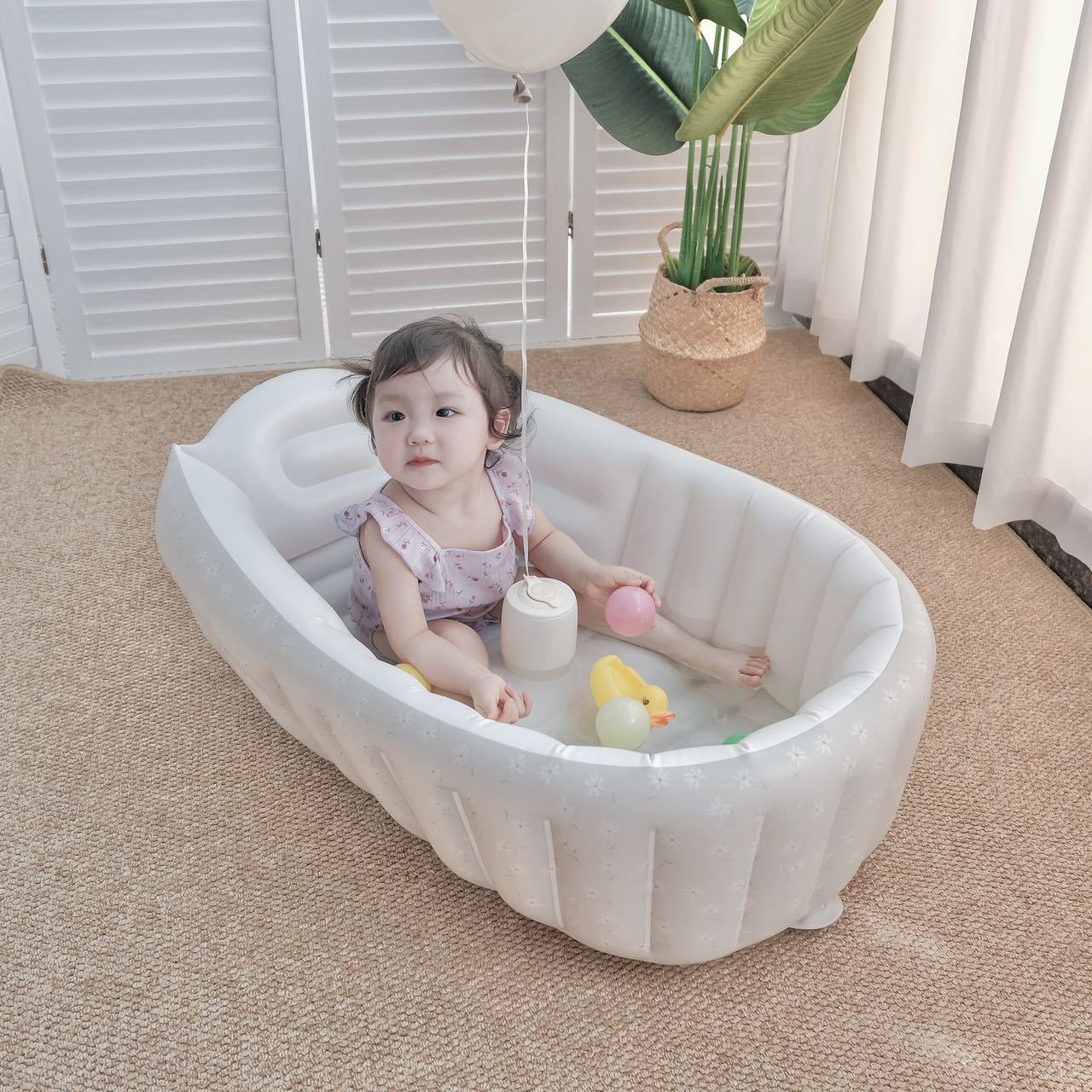 1PC 漫画インフレータブル浴槽子供のためのポータブルベビー - Baby Products Newborn のレビューと価格
