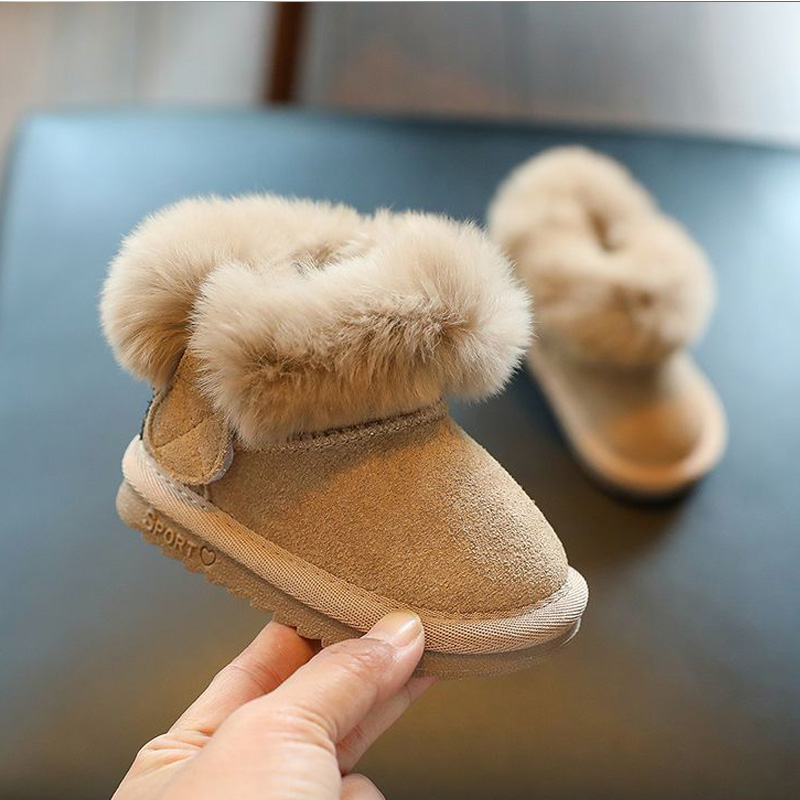 幼児毛皮スノーブーツ幼児ベビー冬暖かいソフトぬいぐるみブーテ - Baby Product Brand のレビューと価格