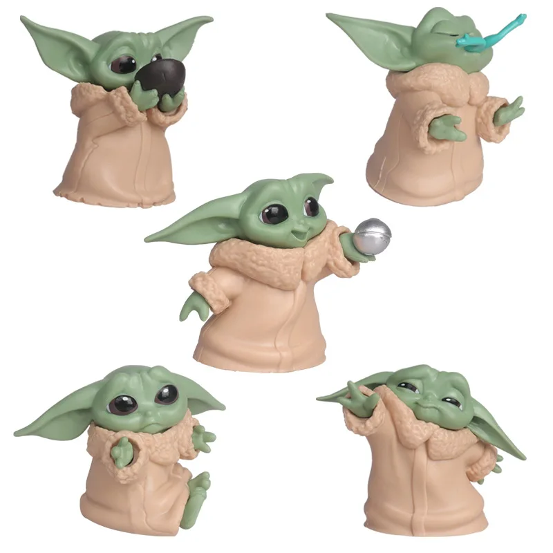 バンダイ 5 個スターウォーズおもちゃマスターベビーヨーダダ - Baby Yoda Products のレビューと価格